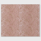 Rose-Gold Floral pattern ラッピングペーパー (フラット)