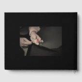 Rose Gold Foil Wedding Guestbook Personalized ゲストブック (裏面)