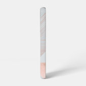 Rose Gold Geometric Abstract Pattern Samsung Galaxyケース (左側面)