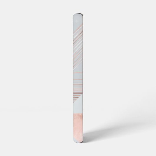 Rose Gold Geometric Abstract Pattern Samsung Galaxyケース (左側面)