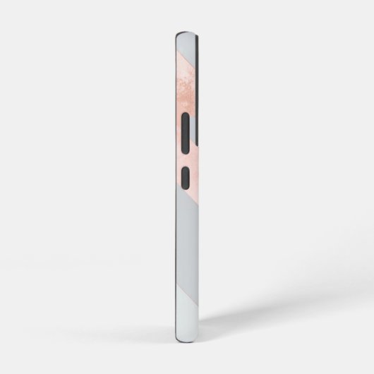 Rose Gold Geometric Abstract Pattern Samsung Galaxyケース (右側面)