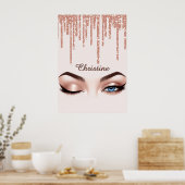 ✨ Rose Gold Glam Beauty for Chic Feminine Style 💖 ポスター (キッチン)