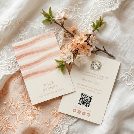 Rose Gold Glam Nails Business Card TMF26 名刺