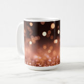 Rose Gold Glitter コーヒーマグカップ (正面左)