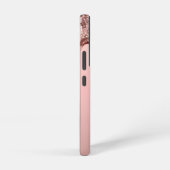 Rose Gold Glitter Drip – Glam Metallic Samsung Galaxyケース (右側面)