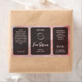 Rose Gold Glitter Serum Label ラベル (インサイチュ)