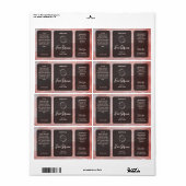 Rose Gold Glitter Serum Label ラベル (フルシート)