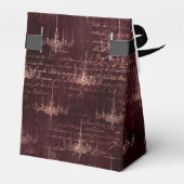 Rose Gold Gothic Halloween  フェイバーボックス (裏面サイド)