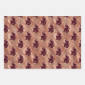 Rose Gold Gothic Halloween  ラッピングペーパーシート (正面2)