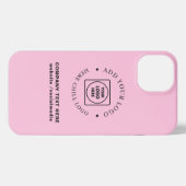 Rose Gold Gradient Custom Logo iphone case iPhoneケース (裏面横)