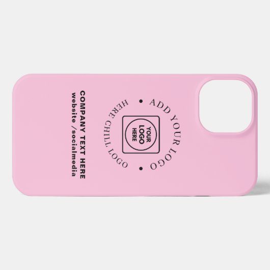 Rose Gold Gradient Custom Logo iphone case iPhoneケース (裏面横)