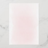 Rose Gold Holy cross Baptism 箔招待状 (裏面)