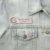 Rose Gold  Ink Marble | ロゴ  名札 (インサイチュ)