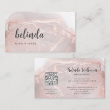 Rose Gold Ink Marble | QRコード