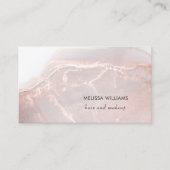 Rose Gold Ink Marble | QRコード 名刺 (正面)