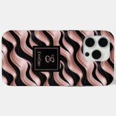 Rose Gold iPhone 13ケース エレガントラックス オーダーメイド Case-Mate iPhoneケース (裏面 (横))
