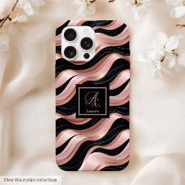 Rose Gold iPhone 13 Case Elegant Lux Personalized iPhone 15 Pro Maxケース