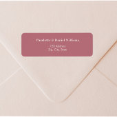 Rose gold ivory return address ラベル