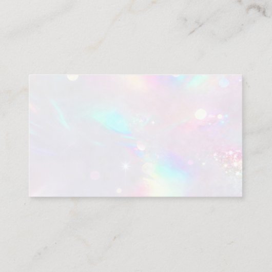 Rose Gold Laundy Holographic Cleaning 名刺 (裏面)