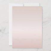 Rose Gold Marble Floral Rehearsal Dinner 招待状 (裏面)