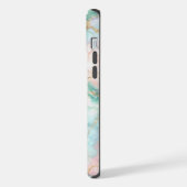 Rose Gold Marble iPhoneケース (左側面)