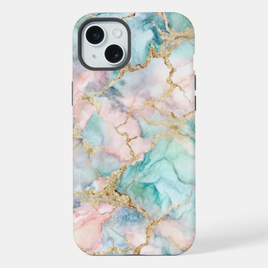 Rose Gold Marble iPhoneケース (裏面)