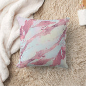 Rose Gold Marble Pastel Pattern  クッション (ブランケット)