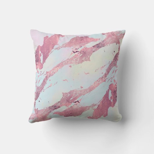 Rose Gold Marble Pastel Pattern  クッション (裏面)