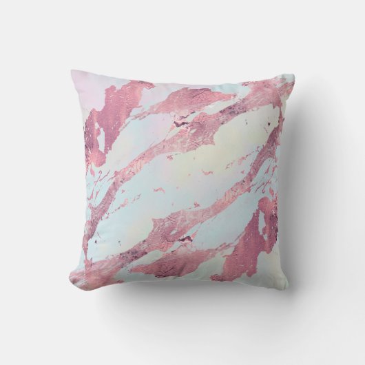 Rose Gold Marble Pastel Pattern  クッション (正面)