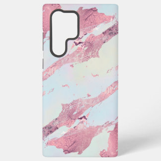 Rose Gold Marble Pastel Pattern Samsung Galaxy S22 Ultraケース
