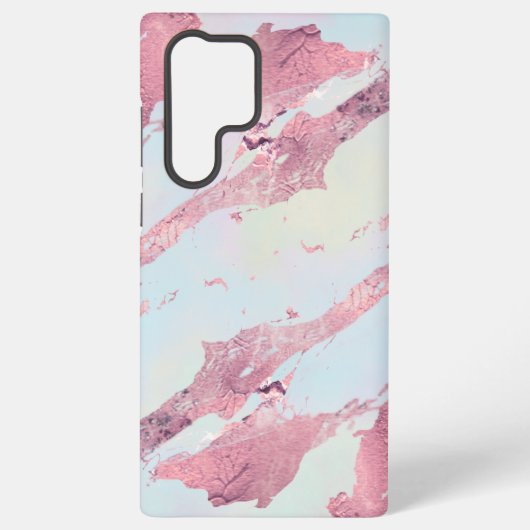 Rose Gold Marble Pastel Pattern Samsung Galaxyケース (裏面)