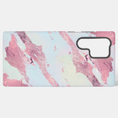 Rose Gold Marble Pastel Pattern Samsung Galaxyケース (裏面横)