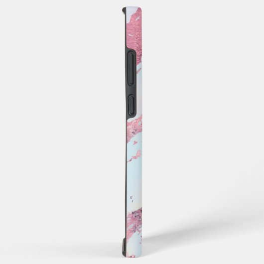 Rose Gold Marble Pastel Pattern Samsung Galaxyケース (右側面)