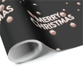 Rose Gold Merry Christmas - Holiday Design ラッピングペーパー (ロールコーナー)