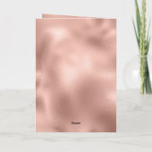 Rose Gold Merry Christmas Tree カード (裏面)