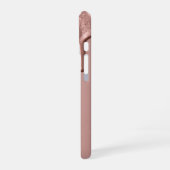 Rose Gold Metallic Drip iPhone 16ケース (左側面)