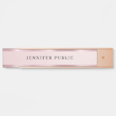 Rose Gold Modern Simple Elegant Template Luxury サインプレート (正面)