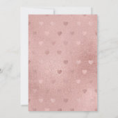 Rose Gold Monogram Sweet Sixteen 招待状 (裏面)