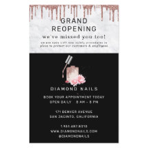 Rose Gold Nail Salon Grand Reopening Covid Safety
