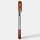 ✨ Rose Gold Name Glow – Glitter Drip Luxury Custom Case-Mate iPhoneケース (裏面 / 右)