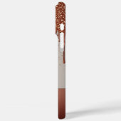 ✨ Rose Gold Name Glow – Glitter Drip Luxury Custom Case-Mate iPhoneケース (裏面 / 左)