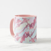 Rose Gold Pastel Marble Pattern マグカップ (正面左)
