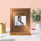 Rose Gold/Personalised Photo - Employee Award アクリルサイン (ウェディング)