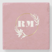 Rose Gold Personalized Elegant Custom Pink Dial fo ストーンコースター (正面)