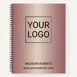 Rose Gold Personalized Logo Business  ノートブック