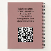 Rose Gold Personalized Logo Business  ノートブック (裏面)