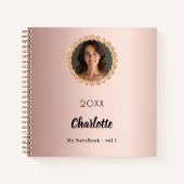 Rose gold photo diamonds ノートブック (正面)