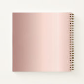 Rose gold photo diamonds ノートブック (裏面)