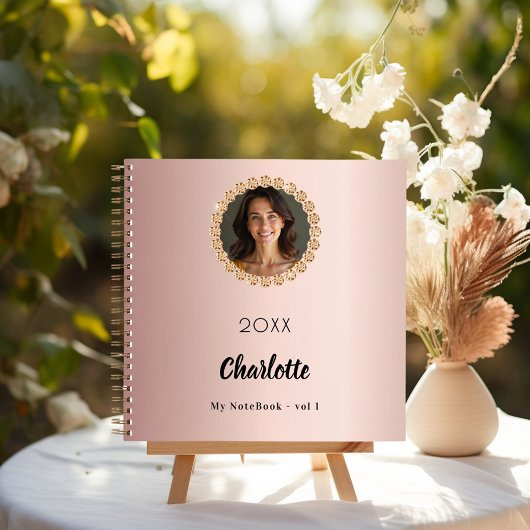 Rose gold photo diamonds ノートブック