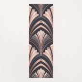 Rose Gold Romance Neo Art Deco Fan Design ヨガマット (正面)